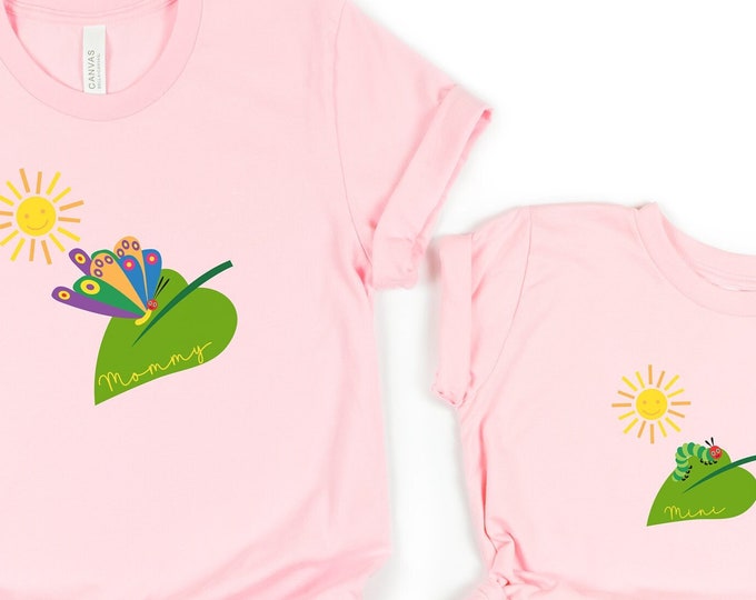 Matching Butterfly Shirts for Mom and Baby, Mother Daughter TShirts, Trendy Mommy and Me outfits, Kawaii Tee, Unique Holiday Gift
