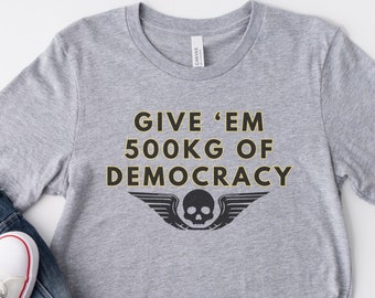 Helldivers 2 500KG Democracy Shirt, Taucher 2 Lustiges T-Shirt, Gamer T-Shirt, Malevelon Creek Grafik-Shirt, Hell 2 Gaming Kleidung