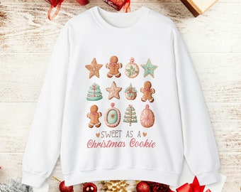 Family Christmas Cookie Sweatshirt, Festive Holiday Sweater, Matching Family Outfits, Christmas Gift for the Whole Family