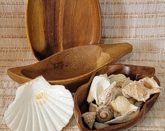 Wood dishes  shells  loose parts  play kitchen Reghio Inspired Montessori Nature Inspired