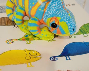 Lot de livres Chameleons Colors avec caméléon en peluche