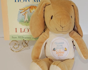 Guess How Much I Love You Large Hare Plush and large boardbook Pre-owned