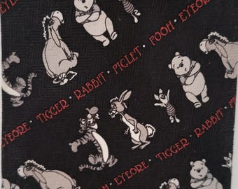 Disney Winnie the Pooh necktie Pooh, Eeyore, Tigger by Disney Pre-owned EUC