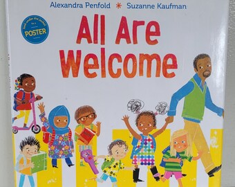 All Are Welcome  Excellent like new condition Hardback Childrens book diversity