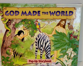 Dios creó el mundo: Libro desplegable: Historia cristiana para niños