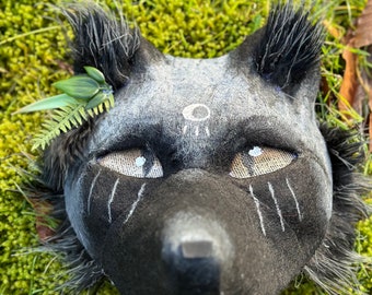 Masque de renard argenté Therian
