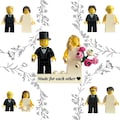 Wedding Figures Made from LEGO® Bricks | Bride and Groom Cake Toppers | Perfect for Weddings, Engagements | Customizable Guest Gift product logo