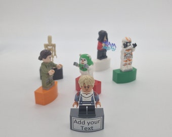 Magnets made from Lego® bricks for your Lego® minifigures | Various colours | Personalisable stickers