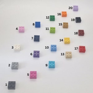 Magnete aus Lego® Steinen in neuen verschiedenen Farben und Größen Für Tafel, Kühlschrank, Whiteboard Mitbringsel, Gastgeschenk Bild 2