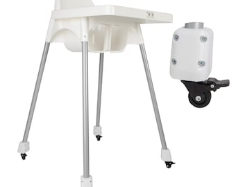 Adapters with Wheels for IKEA Antilop Baby Chair with Swivel Wheels with Brake, Safe and Comfortable for every young parents!
