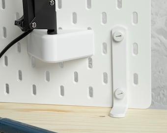 IKEA SKADIS pegboard - TERTAIL lamp mount - holder support / Lampenhalter