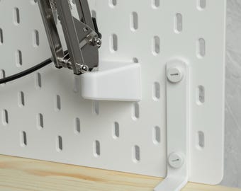 IKEA SKADIS pegboard - FORSA lamp mount - holder support / Lampenhalter