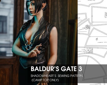 Shadowheart Cosplay Top PDF Pattern - Digital Product