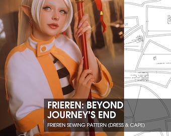 Frieren Cosplay Costume DIY PDF Pattern - Digital Product