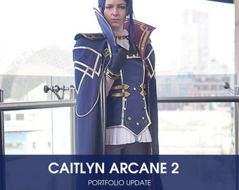 Fantasia de cosplay da Grande Oficial Caitlyn Arcane 2 - Feito sob medida