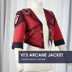 Vi Arcane Jacket Cosplay Costume - Costume Made