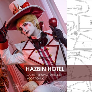 Hazbin Lucifer Morningstar PDF Cosplay Pattern Coat Only - Digital Product