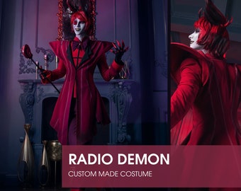 Hazbin Hotel Alastor Radio Demon Cosplay Costume - Custom Made