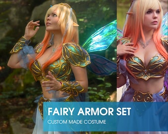 Fantasy Fairy Armor Renfaire Costume Princess Armor Colours Set - Custom Made