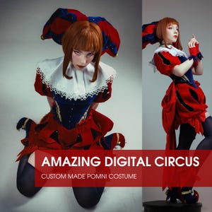 Disfraz de cosplay de Pomni de Digital Circus: ¡increíble! ¡Hecho a medida!
