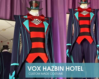 Hotel Hazbin Vox Leader of the Vees Cosplay Costume - Custom Made