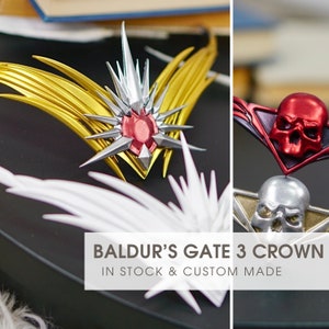 Fantasy Crown Baldur&#39;s Gate 3 Crown of Intelligence Isobel Headpiece Ketheric Thorm Gale Astarion Cosplay Accessories - Custom Made/In Stock