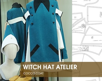 Witch Hat Atelier Coco Coat Cosplay Pattern - Digital Product