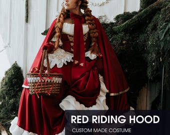 Red Riding Hood Fantasy Cosplay Renfaire Costume Full Build - Custom Made