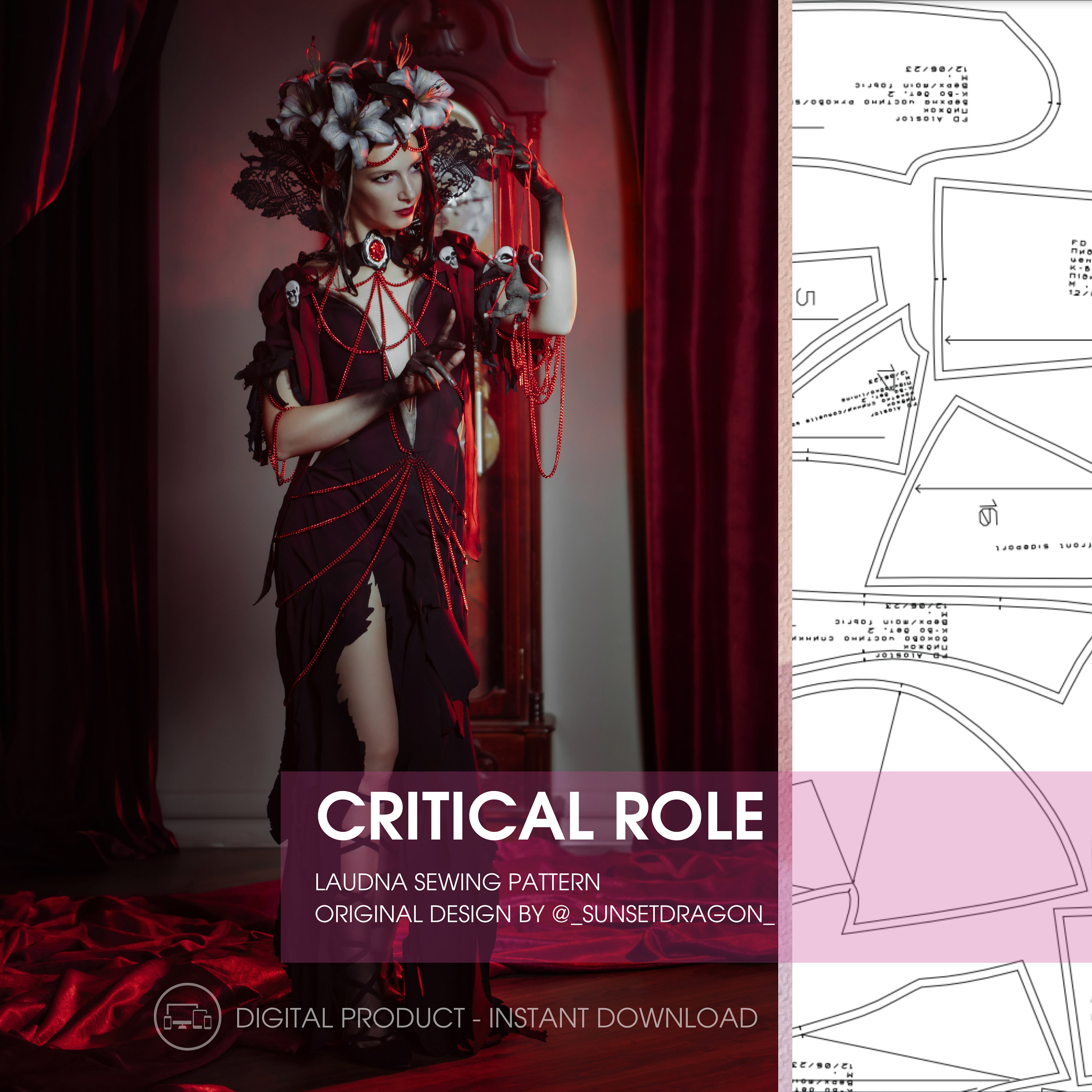 Critical Role Laudna Costume Original Design by Sunset_dragon Fantasy ...
