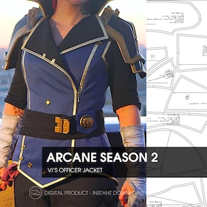 Officer Vi Arcane 2 Jacket DIY PDF Pattern - Digital Product
