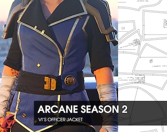 Modello PDF fai da te per la giacca dell'ufficiale Vi Arcane 2 - Prodotto digitale