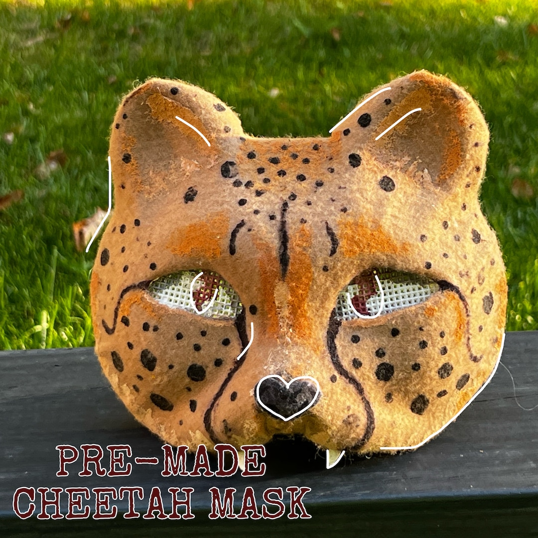 PREMADE Therian Cheetah Mask Etsy
