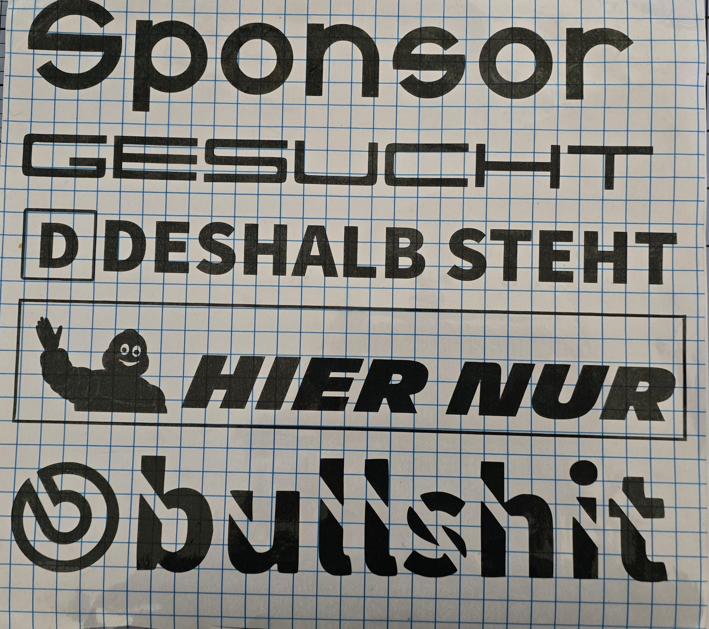 Sponsor Logo Set Tuning 23 – Ca. 30 Cm Autoaufkleber, Vinyl, Inkl. Bonus-Testaufkleber