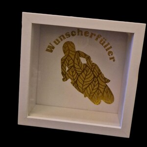 Geldgeschenke Bilderrahmen Box Geburtstag Geschenk Geldkarte Spardose Motorrad Baby Wunscherfüller, Motorradspardose, Spardose Cool, Baby