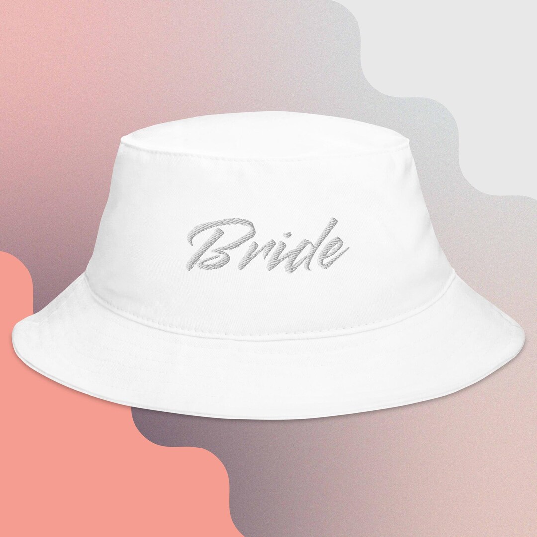 Bride Bucket Hat Etsy