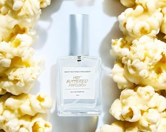 Hot Buttered Popcorn Perfume- Gourmand Perfume, 15ml Size, Foodie Perfume, Popcorn Perfume, Gift Ideas, Handmade Perfume