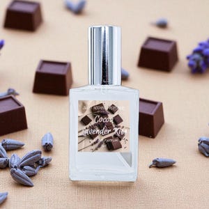 Cocoa Lavender Kiss Perfume | Fall Fragrance | Sweet Floral Scent | Perfume Spray | Gift Idea | 15ml