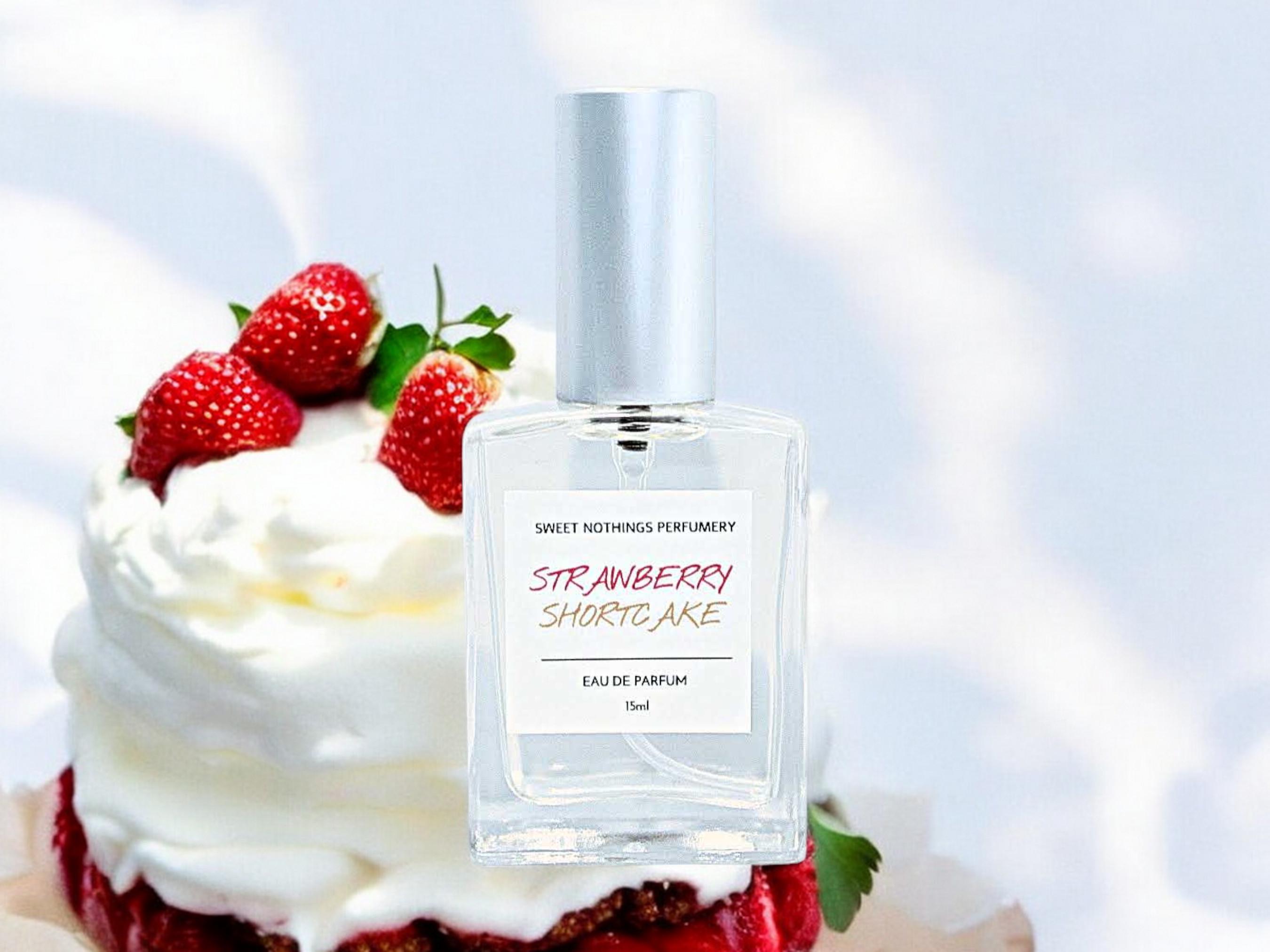 Strawberry Shortcake Perfume- Gourmand Perfume, 15ml Size, Cake Perfume, Strawberry Perfume, Gift Ideas, Handmade Perfume