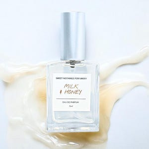 Milk & Honey Perfume: Sweet Gourmand Scent, Handmade 15ml Spray