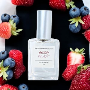 Berry Blast Perfume- Pheromones Option, Fruity, Sweet Scent, Handmade, Gifts