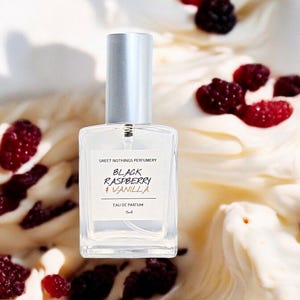Black Raspberry & Vanilla Perfume- Fruity Scent, 15ml Size, Berry Perfume, Gift, Handmade Perfume