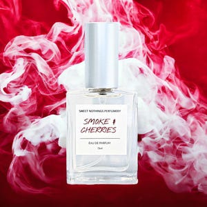 Smoke & Cherries Perfume: Sweet Smoky Scent, Handmade (15ml)