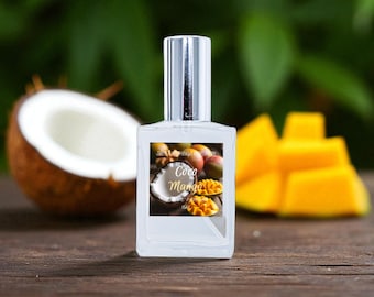 Coco Mango Perfume | Tropical | Fruity Sweet Scent | Perfume Spray | 15ml Size | Handmade