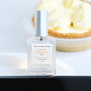 Lemon Meringue Pie Perfume- Gourmand Perfume, 15ml Size, Lemon Scent, Foodie Scent, Gift Ideas, Handmade Perfume