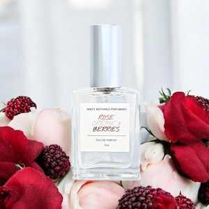 Rose Creme & Berries Perfume: Sweet Floral Scent (15ml)