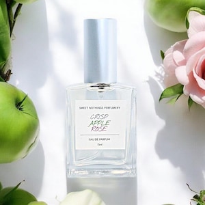 Crisp Apple Rose Perfume- Floral Perfume, 15ml Size, Fruity Perfume, Gift Ideas, Handmade Perfume, Mothers Day