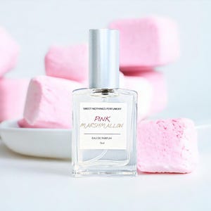 Pink Marshmallow Perfume- Marshmallow Perfume, 15ml Size, Sweet Scent, Gourmand Perfume, Gift Ideas, Handmade Perfume