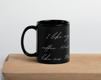 LookHUMAN Tazza Da Caffè Signore Degli Anelli 311ml - I Like My Coffee Darker Than The Mines Of Moria, Ceramica Bianca