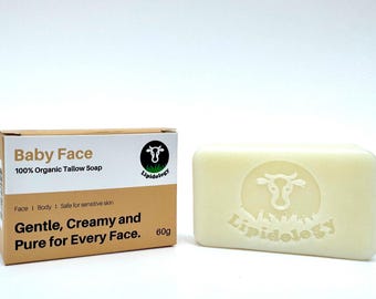 Unscented Tallow Soap, 60 g - by Lipidology