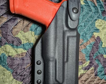 Glock Gen 3/4 G19, G19x, G44, G45, G23 OWB Light Bearing Level 2 Retention.